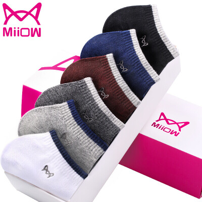 

Jingdong supermarket] cat people (MiiOW) [6 pairs] men socks boat socks male cotton business leisure sports shallow mouth socks men socks hidden socks