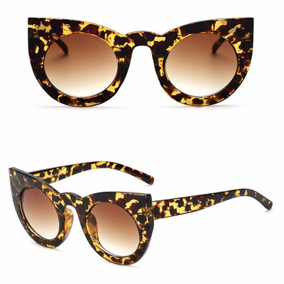 

ку - ку "кошка глаз очки 2017 моды сексуально градиент белые черные большие дамы солнцезащитные очки для женщин кпп глаз роскоши o