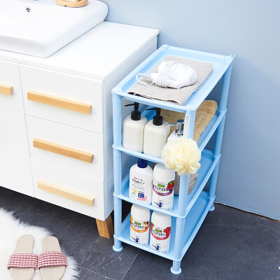 

Longstar Longstar kitchen storage shelves 4-floor floor removable shelves Blue -060