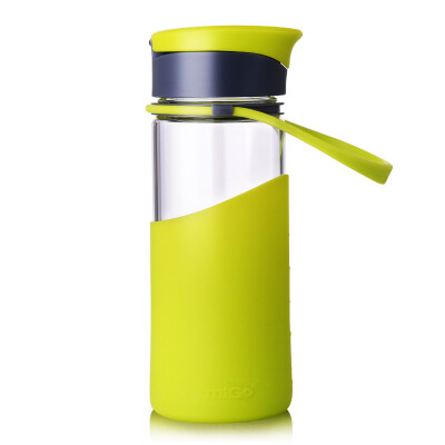 

Jingdong supermarket] MIGO operation glass glass cup 0.55L with a portable glass water bottle male ladies car drinks cup