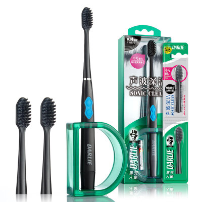 

Jingdong supermarket] black (DARLIE) sound deep electric electric toothbrush set (electric toothbrush * 1 + brush head * 2) black