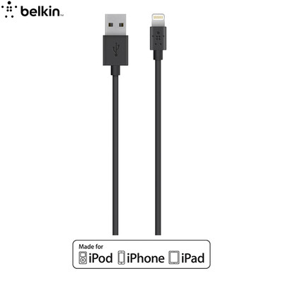 

Belkin Apple MFI Certified Data Cable Charging Line Lightning Interface Black 12m for iPhone 77 Plus 6s 6s Plus SE