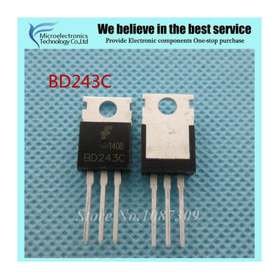 

10PCS free shipping BD243C BD243 100V 6A TO-220 Bipolar Transistors - BJT NPN General Purpose new original
