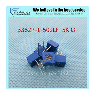 

100Pcs/Lot 3362P-1-502LF 3362P 502 5K ohm Trimpot Trimmer Potentiometer Variable resistor new original