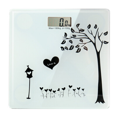 

Jingdong supermarket] Baijie (Baijie) electronic body scale body weight refers to home tannered glass body scale precision platform called electronic said pink