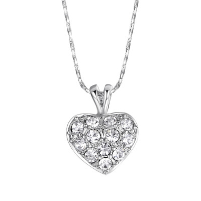 

Yoursfs Brand Fashion Jewelry Crystal Necklace Lovely Heart Pendant Chain Necklaces For Best Friends Gift