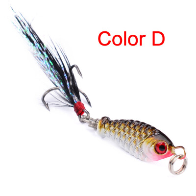 

2017 New Arrival New Fishing Tackle Lead Fishing hard Bait 6.4g 4 colors Fishing lure