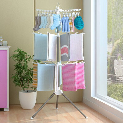 

Shun Yi baby clothes rack baby diaper towel rack baby drying rack floor folding drying rack