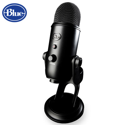 

Blue yeti snow strange USB professional condenser microphone mobile phone game live broadcast singer singing microphone microphone universal K singing it conference recording black