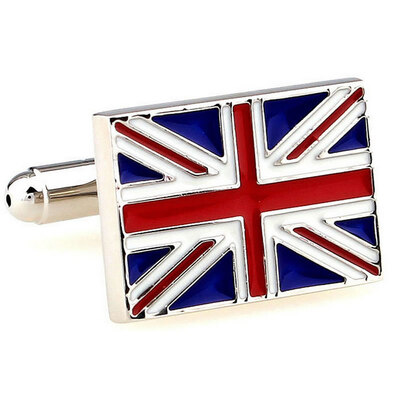 

Yoursfs@ Stainless Steel Men's National Flag Luxurious Tuxedo Shirts Cufflinks