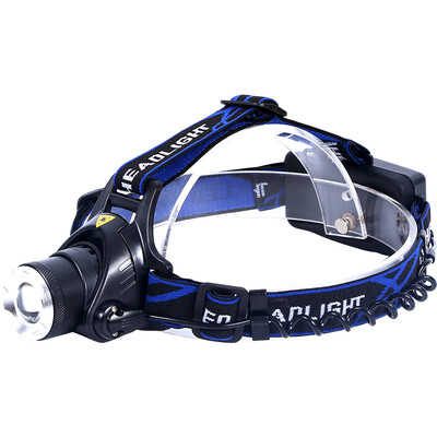 

Red camp outdoor light headlights zoom long-range rechargeable headlights night fishing head lights miner's lamp hunting hunter T6
