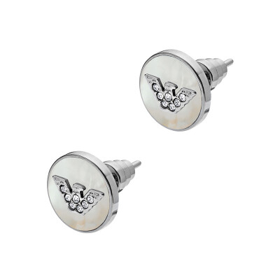 

Armani (Emporio Armani) Lady Silver Pearl Fritillaria Piercing Stud Earrings EGS2355040