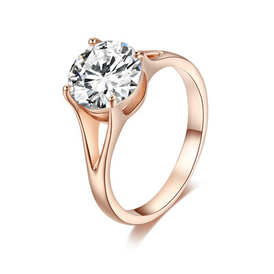 

Yoursfs Mothers Day Yoursfs Wedding Engagement Rings for Women 18k Rose Gold Plated Setting Sparkly CZ Bands Princess Cushi