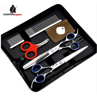 

7 inch pet grooming scissors set best cut nail clipper stainless steel straight cutting thinning shears sharp pet recurved shear