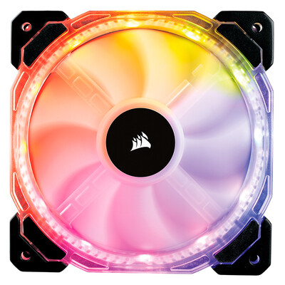 

USCorsair HD140 RGB LED single colorful lighting high-performance PWM chassis fan 14CM