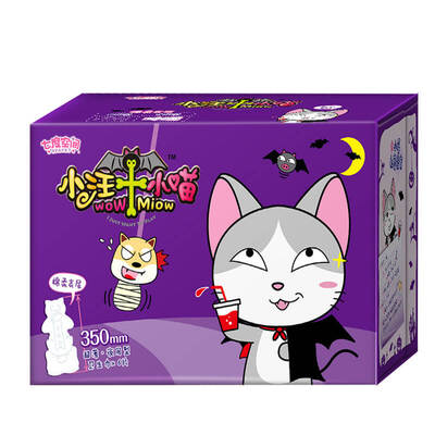 

seven degrees of space sanitary napkins Wang Xiao meow series of ultra-thin cotton soft long night with 350mm 6