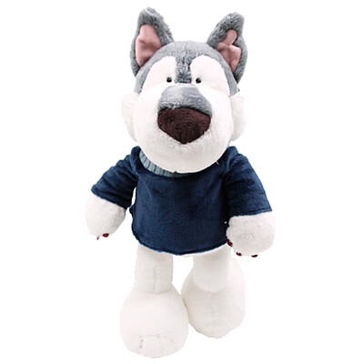 

NICI Husky Husky doll 29060 plush toy dog ​​50cm zodiac dog birthday gift blue