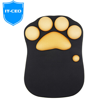 

IT-CEO X4SB-31 cute cat claw bracelet silicone mouse pad wrist mouse pad gift creative black