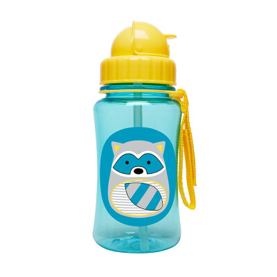 

SKIP HOP Zoo Water Bottle Baby Drink Cup Children&39s Cup 350ml with straw - Raccoon 6 months or more US imports