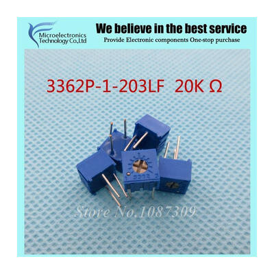 

50PcsLot 3362P-1-203LF 3362P 203 20K ohm Trimpot Trimmer Potentiometer Variable resistor new original