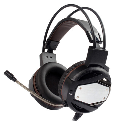 

Змея голову стиль игровая гарнитура с микрофоном дыхательного светоизлучающих LED носимой компьютерными наушников с микрофоном черного G933