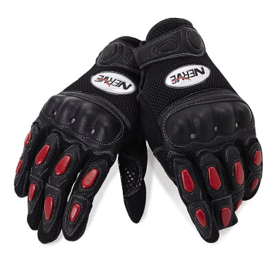 

NERVE subtropical motocross gloves summer men&women knights riding locomotive anti-fall four seasons slip breathable black red M code