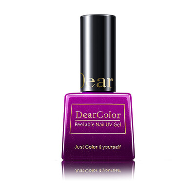 

DearColor красочные пластиковые ногтей черного золота фиолетового WG005 (светлый оттенок градуированных серии обработки изменения температуры отслаивания клея лак для ногтей)