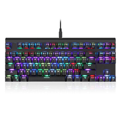 

Маунт леопард (Motospeed) CK101 RGB клавиатуры механические клавиатуры черный зеленой оси механические клавиатуры