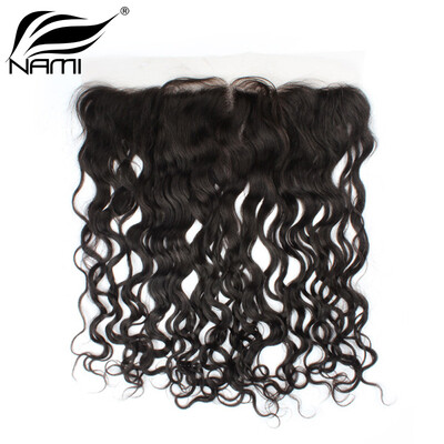 

Nami Hair Product Brazilian Virgin Remy Hair Nature Water Wave 13X4 Lace Frontal Closure Ear to Ear With Baby Hair 10"-20" Free Sh