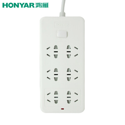 

Hongyan (HONYAR) ZDK601-18 new national standard six 1.8 m socket child protection door control switch plug inserted board / wiring board / drag line board