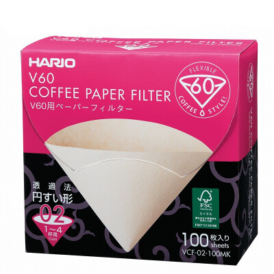 

HARIO Japan imported V60 Series 02 wood color coffee filter paper VCF-02-100MK