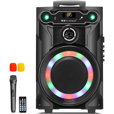 

NINTAUS N23 8-inch square dance sound Bluetooth outdoor rod speaker with wireless microphone loudspeaker