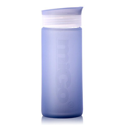 

MIGO glass cup 045L with a portable silicone cover set of glass water bottle creative cup