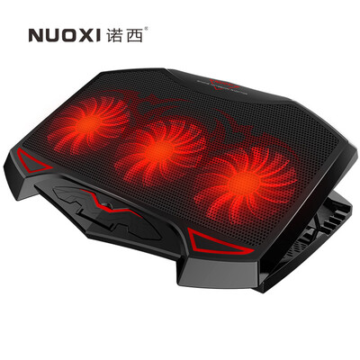 

Nuoxi NUOXI frozen Man notebook cooler notebook stand cooling pad computer accessories 3 fans adjustable speed&bracket black 156 inches