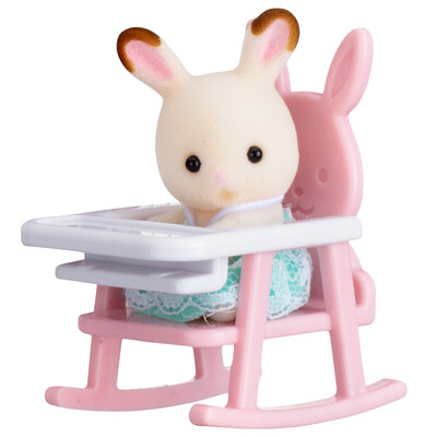 

[Jingdong Supermarket] Senbaier family girl gifts all at home toys simulation doll dolls - easy to carry sets (chocolate bunny and dining chair) SYFC51978