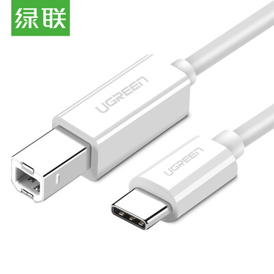 

Green UGREEN Type-C to USB printer cable Apple Huawei millet notebook high-speed square printer data cable white 15 meters 40417