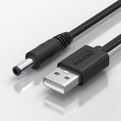 

Shanze (SAMZHE) USB-кабель для зарядки для постоянного тока линии 3,5 * 1,35 мм Поддержка концентратор HUB USB для мобильных устройств небольшой аудиоусилитель черный круговой линии электропередачи L-02 питания