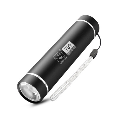 

Smile Shark 709 green light pocket mini flashlight mini portable outdoor portable small home