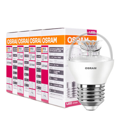 

Супермаркет] [Jingdong Osram (OSRAM) Светодиодная лампа лампа 4.5W E27 кювета большой рот Теплый белый желтый установлены четыре