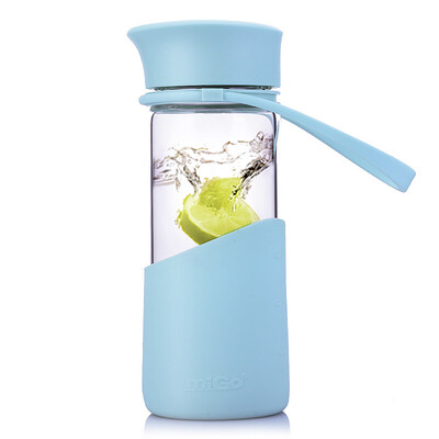 

Jingdong Supermarket MIGO glass water cup 04L with lid portable tea cup car travel glass bottle men&women
