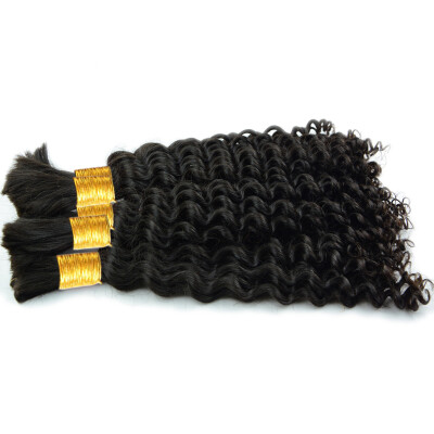 

Curly bulks hair 4bundles virgin Brazilian hair 7A Brazilian curly hair Unprocessed human hair Bulk extensions in free shipping