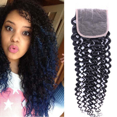 

8A Grade Kinky Curly Virgin Hair With Closure 3 Bundles With Closure Malaysian Curly Hair With Closure Curly Hair With Closure