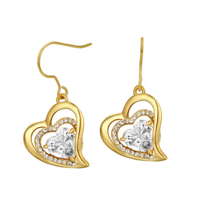 

Yoursfs Romantic Heart of Shape Promise Dangle Earrings For Women Vintage Earring Jewelry Christmas Gifts Online Shopping India