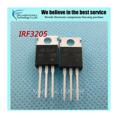 

20pcs free shipping IRF3205 IRF3205PBF MOSFET MOSFT 55V 98A 8mOhm 97.3nC TO-220 new original