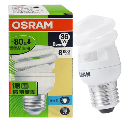 

OSRAM full-spiral energy-saving lamp 8W warm white E27
