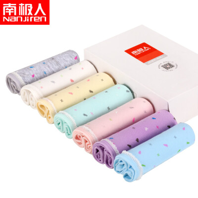 

Jingdong Supermarket Antarctic Nanjiren ladies underwear love printed triangular underwear sexy low waist breathable comfortable candy color women&39s 7 gift box