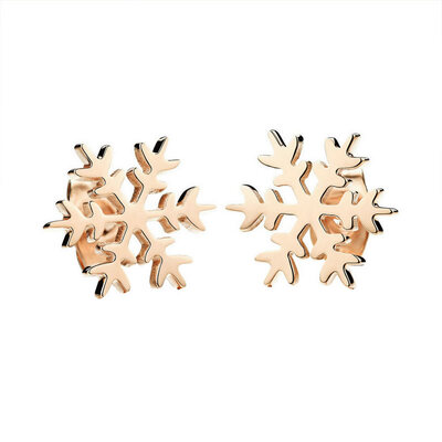 

Yoursfs@ Fashion silver plated Earring for Women jewelry Gold Plating For Women Glossy snowflake earrings