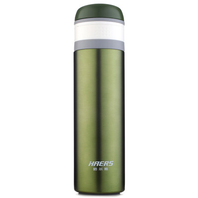 

Harts (HAERS) Insulation Cup 500ml Stainless Steel Vacuum Outdoor Sports Straight Work Water Cup LD-500-9 (C Cover) Dark Green