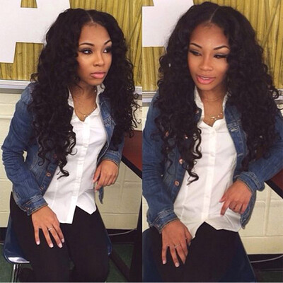 

Brazilian Water Wave Weave 100 Human Hair 3 Bundles Virgin Hair Extensions Natural Color 1B Free Shipping