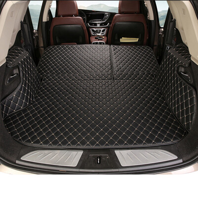 

Huashi Buick Angweiwei trunk mat Angkewei special car trunk mat Angkewei leather tail box mat Angkewei modified rhombic models - sports black high with 5 pieces